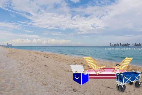 Beach, Sea view, sunbed