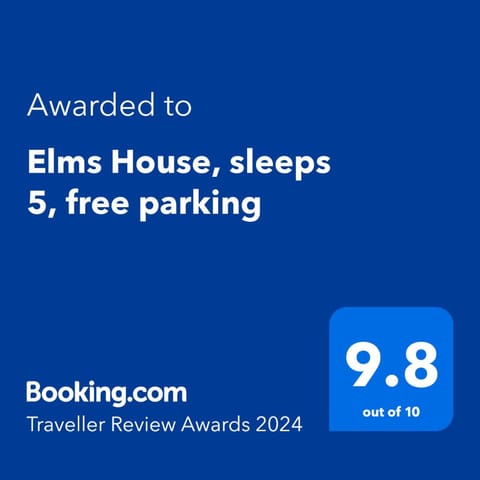 Elms House, sleeps 5, free parking Apartment in Reading