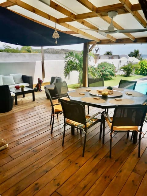 Patio, View (from property/room), Dining area, Pool view, Swimming pool