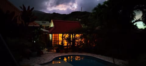 Night, Pool view