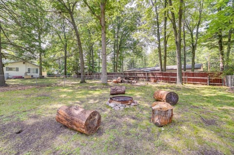 Prudenville Family Home with Game Room and Fire Pit! House in Prudenville