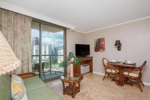 Hotel room on the strip in Kalakaua Ave views L903 House in McCully-Moiliili