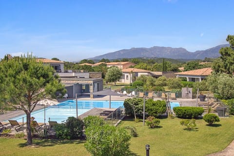 Property building, Nearby landmark, Day, Natural landscape, Summer, Garden, Mountain view, Pool view, Swimming pool, sunbed