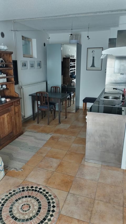 Kitchen or kitchenette, Dining area, stove