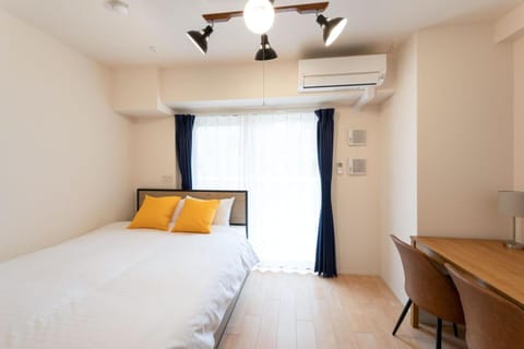 Bed, Photo of the whole room, Bedroom, air conditioner