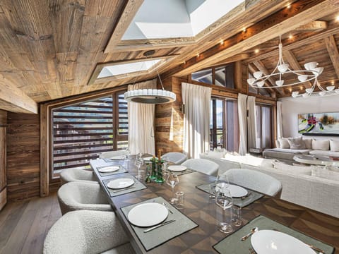 Penthouse familial avec piscine, hammam, sauna et parking à Megève - FR-1-569-83 Apartment in Megève