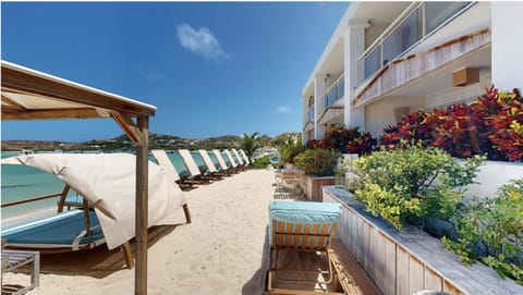 Property building, Beach, sunbed