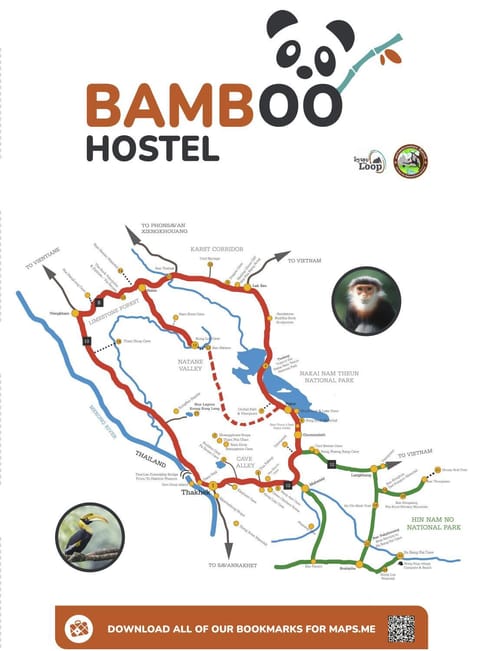 Bamboo Hostel Bed and Breakfast in Laos