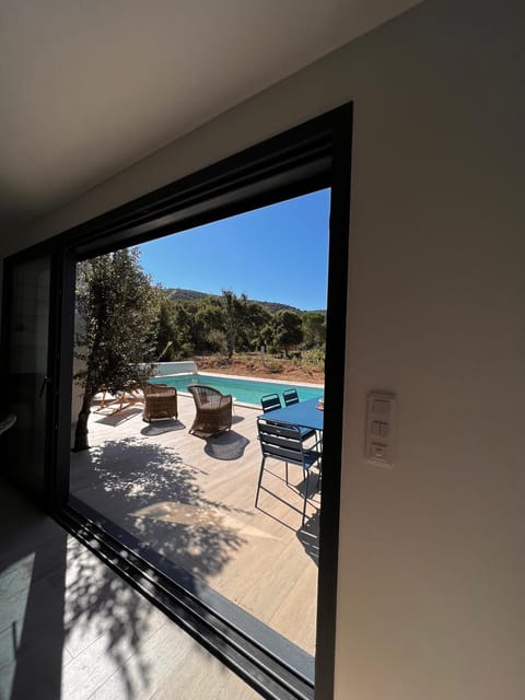 Patio, Pool view