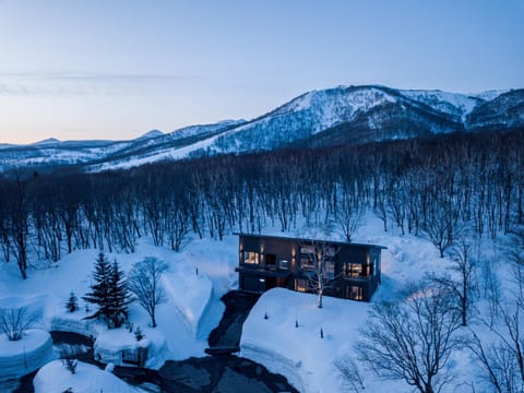 Property building, Winter, Mountain view