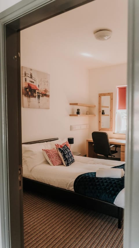 Bed, Living room, Photo of the whole room, Seating area, Bedroom