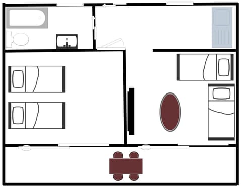 Floor plan, Garden view