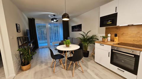 Kitchen or kitchenette, Seating area, Dining area, oven