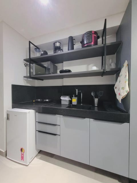 Kitchen or kitchenette, minibar, oven, stove