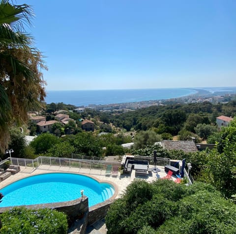 Nearby landmark, Day, Natural landscape, Bird's eye view, Pool view, Sea view, Swimming pool, sunbed