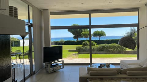 Garden, Living room, Seating area, Sea view