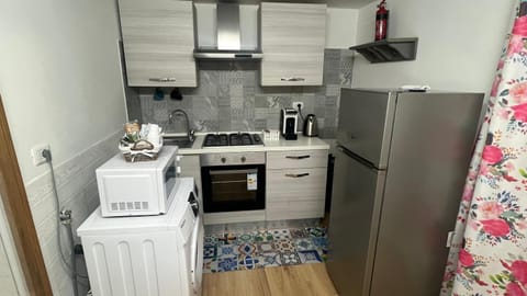 Kitchen or kitchenette, minibar, oven, washing machine