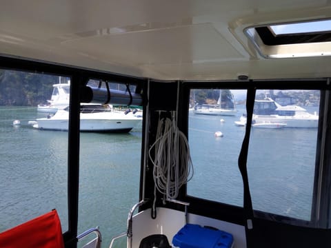 Private Yacht in San Francisco Barca ormeggiata in Fishermans Wharf