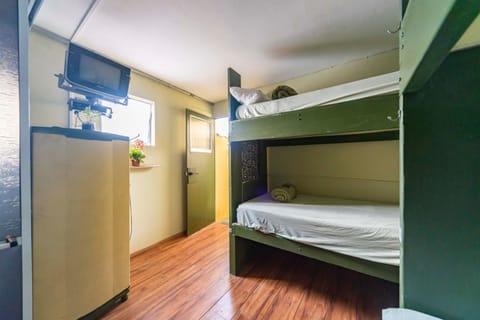 Photo of the whole room, Bedroom, bunk bed, minibar, wardrobe