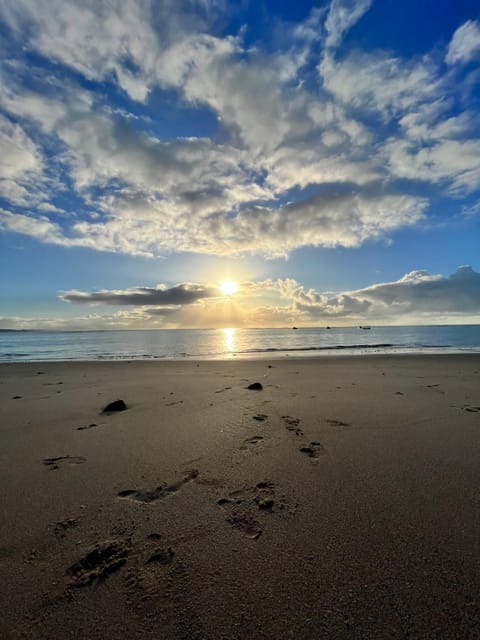 Natural landscape, Beach, Sea view, Sunrise