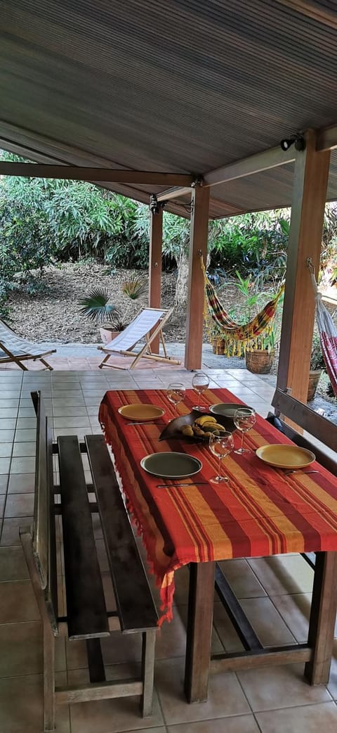 Patio, Dining area, Garden view