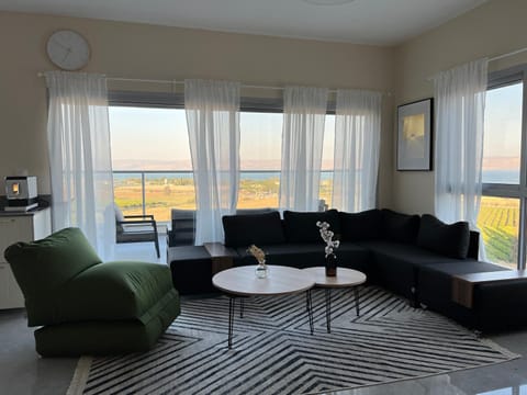 Living room, Seating area, Sea view