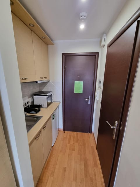 Kitchen or kitchenette, minibar, oven, stove