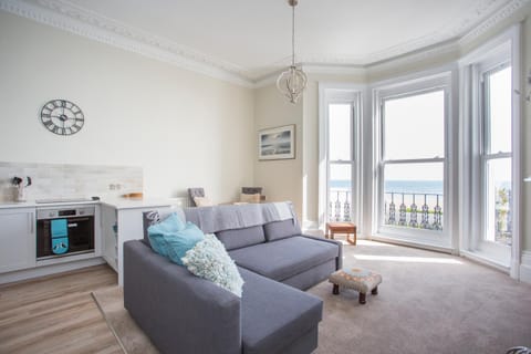 Living room, Seating area, Sea view