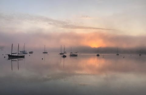 Natural landscape, River view, Sunrise