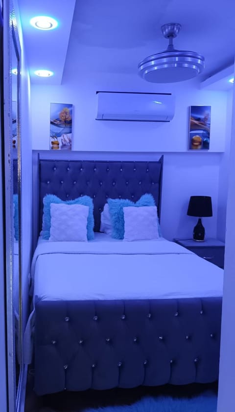 Bed, Photo of the whole room, Bedroom, air conditioner