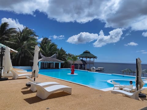 Natural landscape, Pool view, Sea view, Swimming pool, sunbed