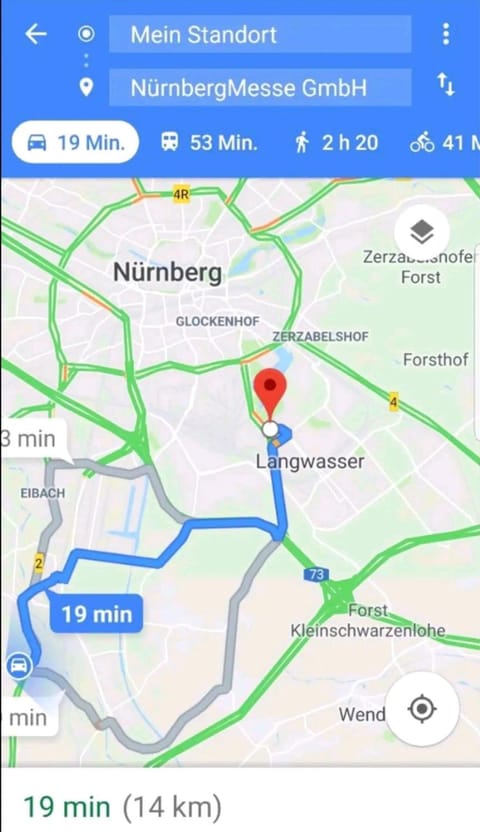 Near Messe and Playmobil Funpark between Nürnberg and Schwabach , Free parking , Netflix , 24h Self Check-in Apartment in Nuremberg