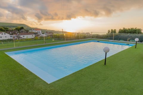 Pool view, Swimming pool, Swimming pool, Sunset