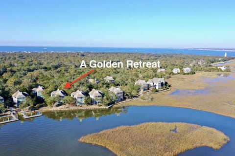 A Golden Retreat House in Bald Head Island