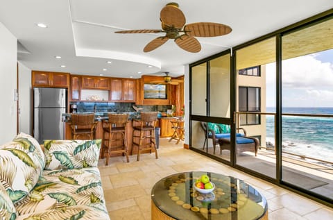 Living room, Seating area, Sea view