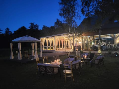 Patio, Night, Garden view