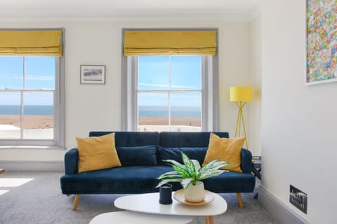 Living room, Seating area, Sea view