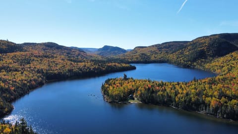 Nearby landmark, Day, Natural landscape, Bird's eye view, Lake view, Mountain view