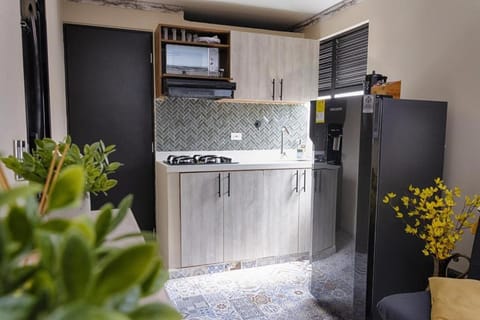 Kitchen or kitchenette, minibar