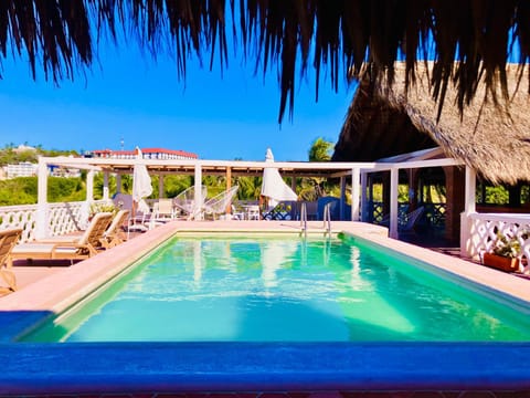 Pool view, Swimming pool, sunbed