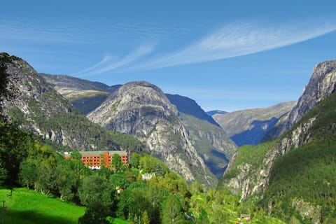 Facade/entrance, Natural landscape, Bird's eye view, Mountain view