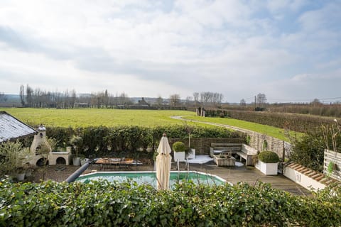 Property building, Natural landscape, Pool view, Inner courtyard view