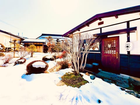 Property building, Day, Winter, Garden