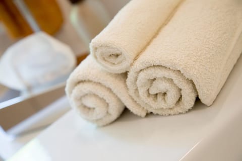 Bathroom, towels
