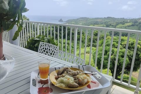 Day, Natural landscape, View (from property/room), Balcony/Terrace, Mountain view, Sea view, Drinks