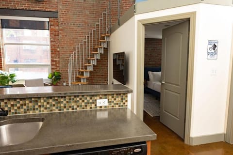 Trendy 1 Br Loft Apt Downtown With Exposed Brick Apartment in Roanoke