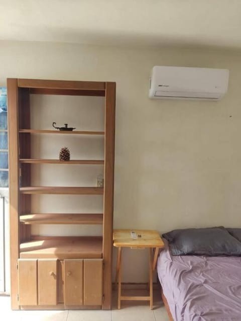 Bed, Photo of the whole room, Bedroom, wardrobe, air conditioner