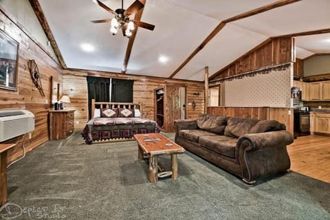 Secluded Forest Cabin WIfi Jacuzzi fireplace Haus in Beaver Lake