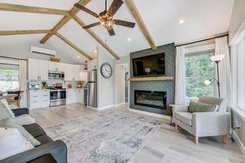 Updated and Modern Waynesville Cottage with Fire Pit House in Lake Junaluska