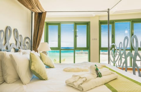 Bed, Beach, Sea view